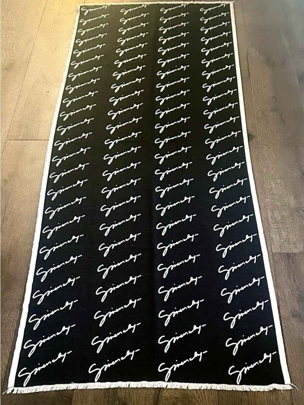 Givenchy Signature Two Sided Silk Logo Scarf Stole/Blanket